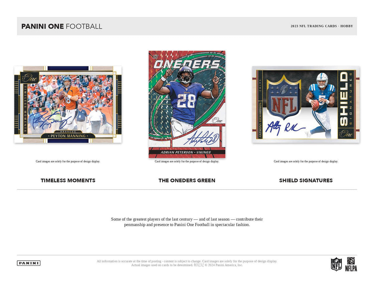 2023 Panini One Football Hobby 20 Box Case