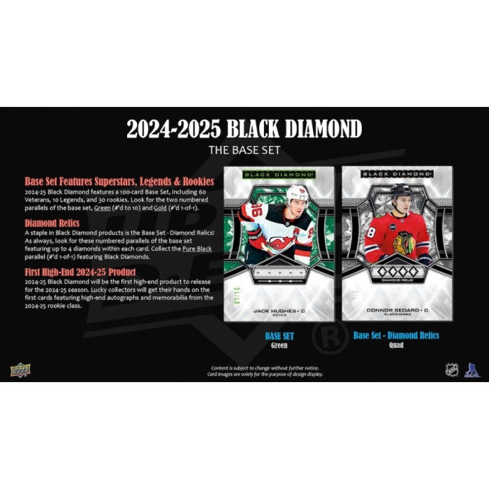 2024-25 Upper Deck Black Diamond Hockey Hobby 10 Box Case