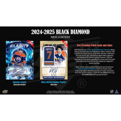 2024-25 Upper Deck Black Diamond Hockey Hobby 10 Box Case