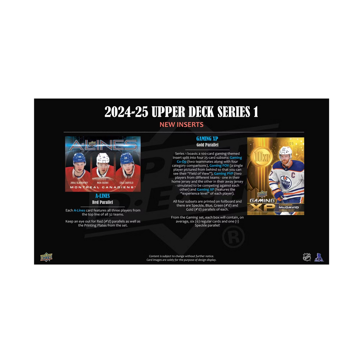 2024-25 Upper Deck Series 1 Hockey Hobby Box