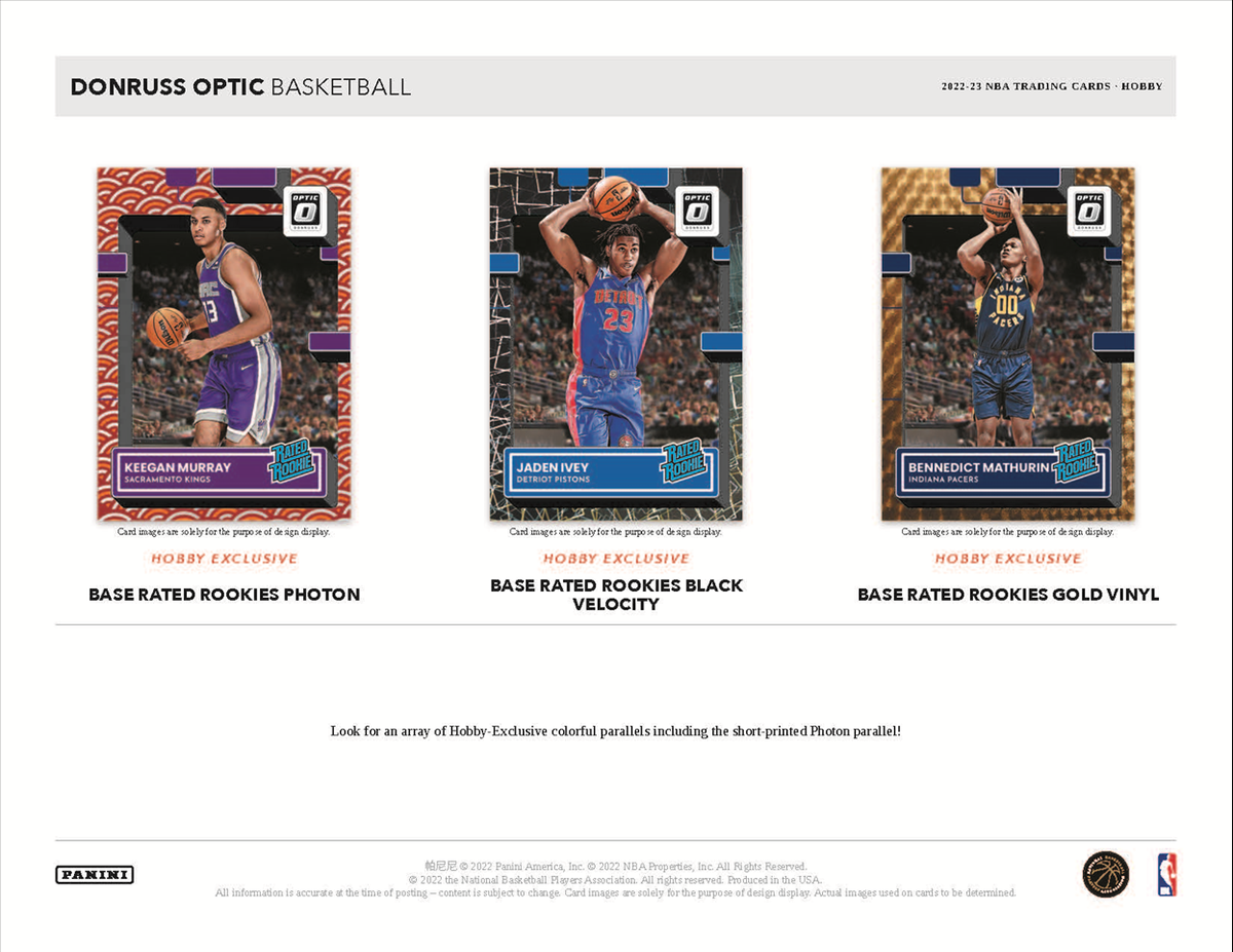 2022-23 Panini Donruss Optic Basketball Hobby 12 Box Case