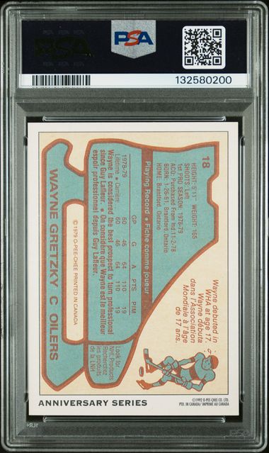 Wayne Gretzky 1992 O-Pee-Chee 25th Anniversary Buyback Autograph #'d 758/1979 PSA Authentic