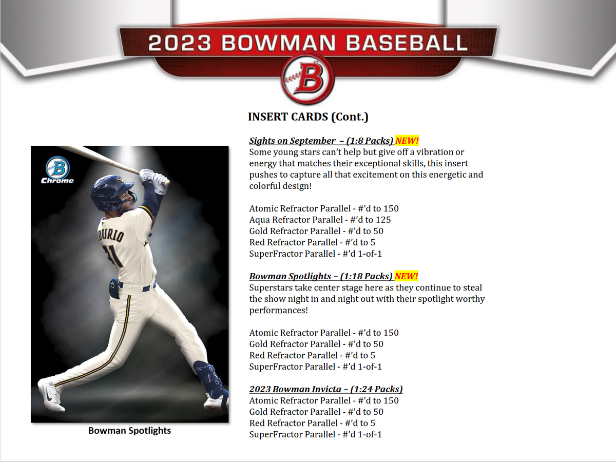 2023 Bowman Baseball Jumbo Box