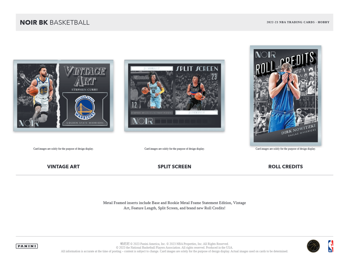 2022-23 Panini Noir Basketball Hobby Box