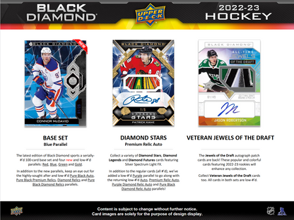 2022-23 Upper Deck Black Diamond Hockey Hobby 10 Box Case