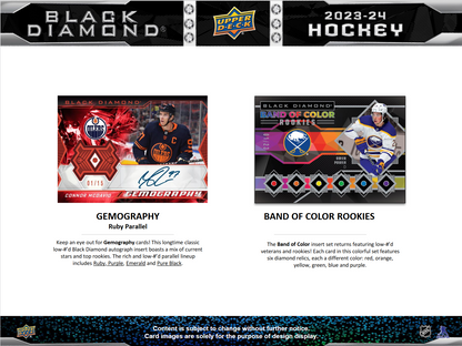 2023-24 Upper Deck Black Diamond Hockey Hobby 5 Box Case