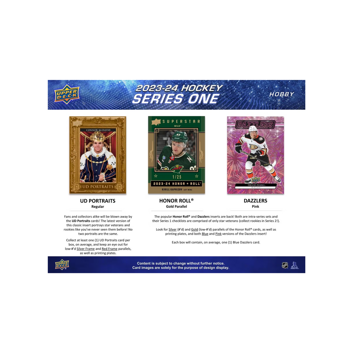 2023-24 Upper Deck Series 1 Hockey Hobby Box